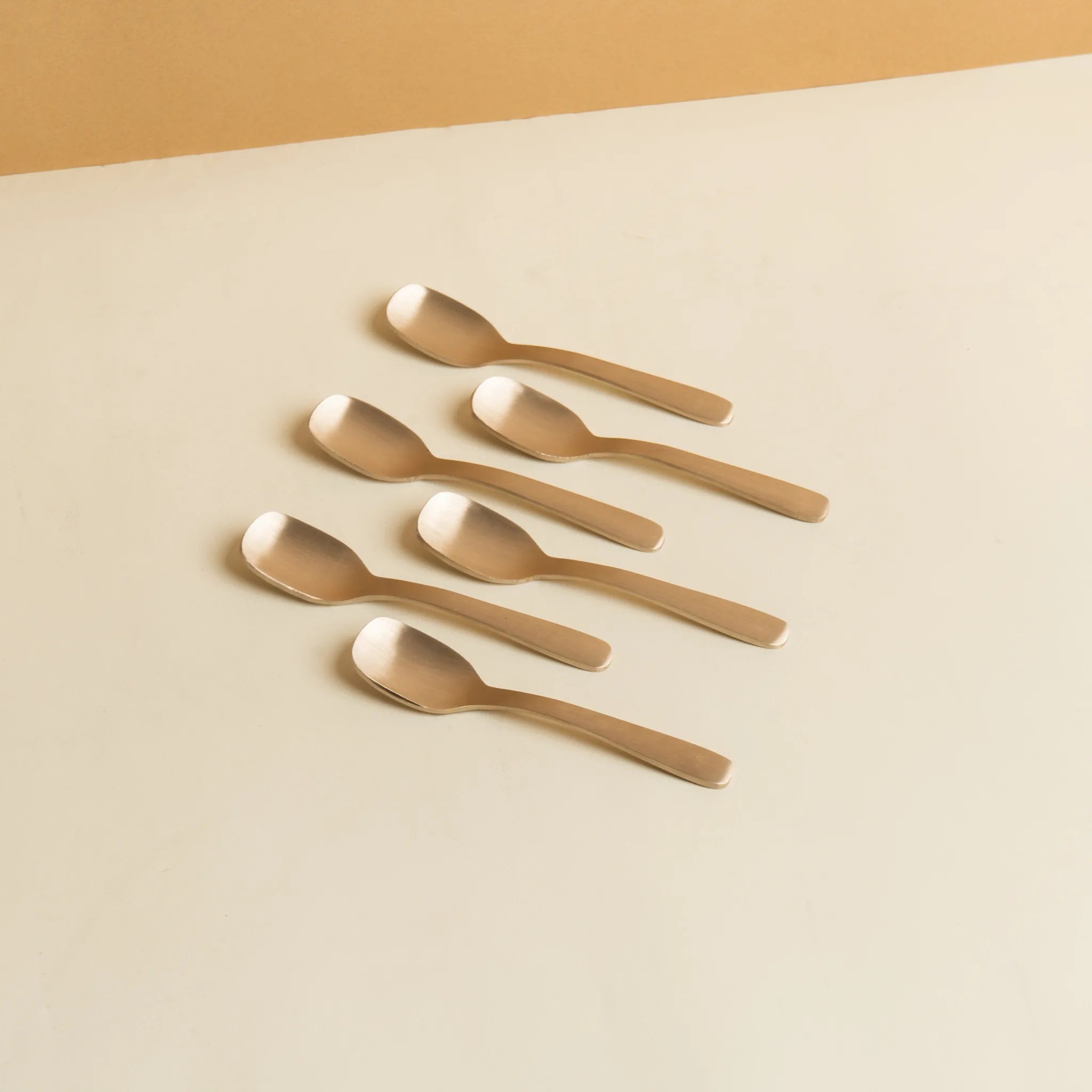 Kansa Dessert Spoon — 6 Piece — Brushed