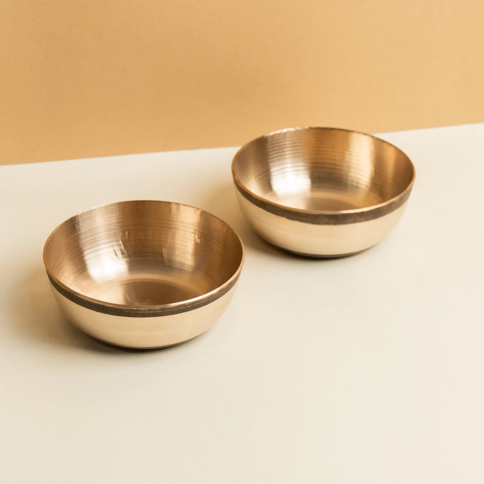 Kansa Katori Large — 2 Piece — Hammered