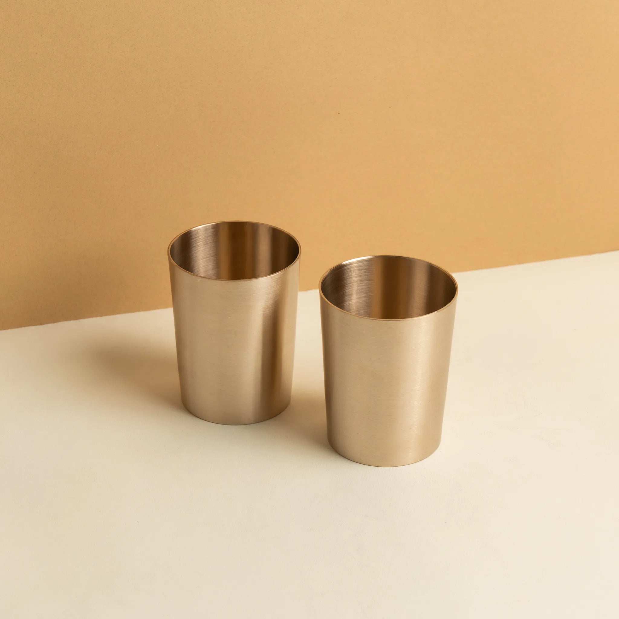 Kansa Pipe Glass — 2 Piece — Brushed
