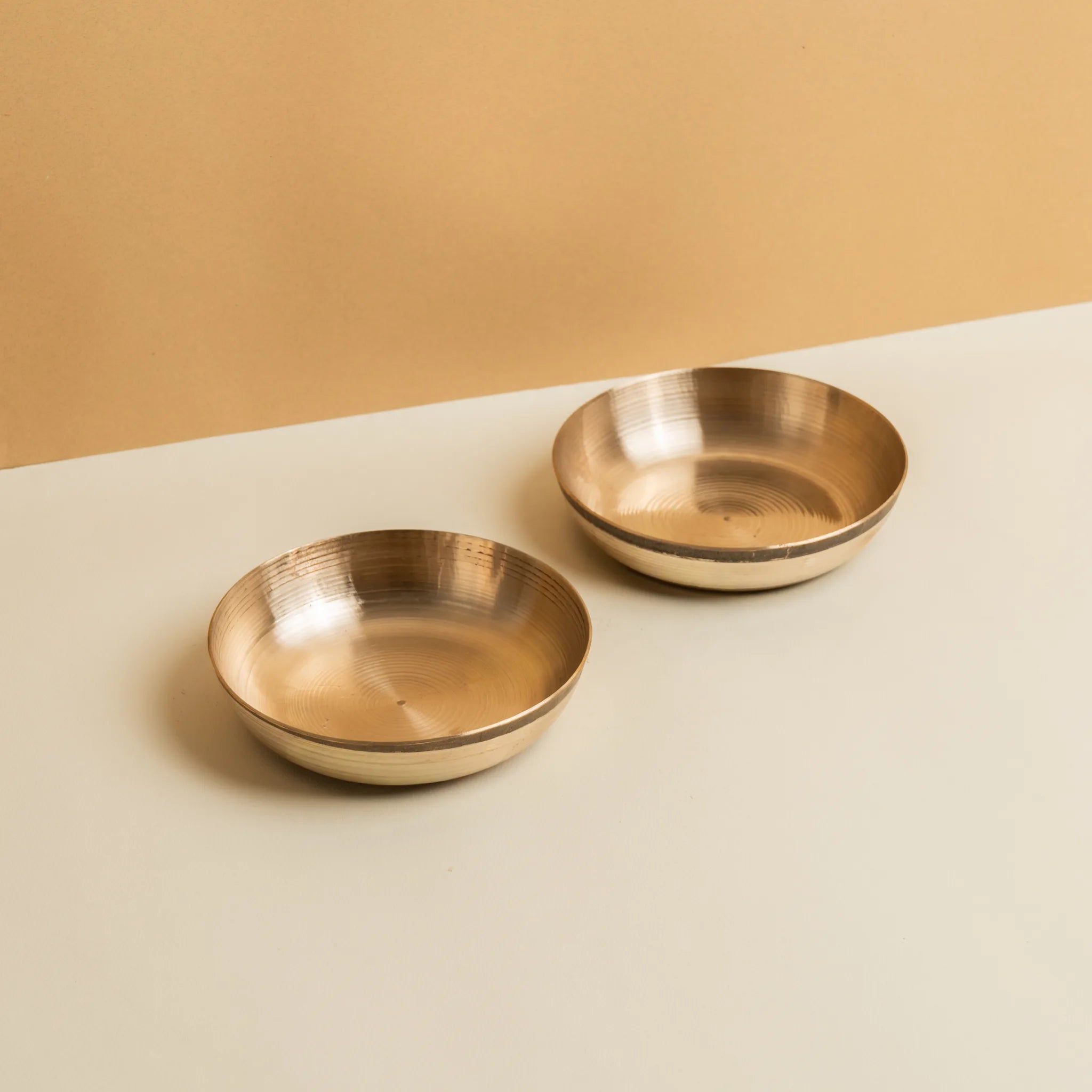 Kansa Sweet Dish — 2 Piece — Hammered